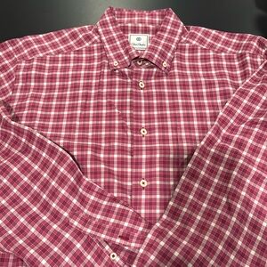 David Donahue Men’s Red Long Sleeve Shirt Size XL.